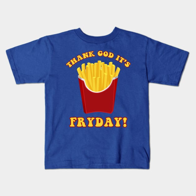 Thank God It's Fryday Kids T-Shirt by n23tees